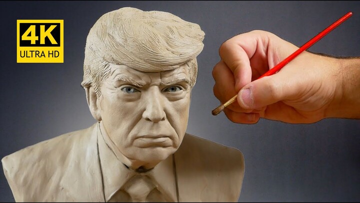 【4K】Quick Sculpt in a Day: Master Crafts Hyperrealistic Bust of Chuanbao’s Surrender Photo | By Stev