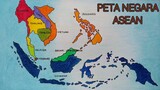 Cara menggambar peta asia tenggara || Menggambar peta asean