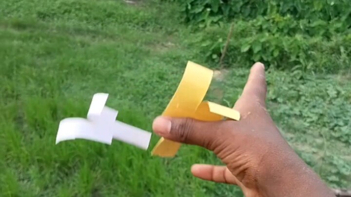 paper helicopter testing