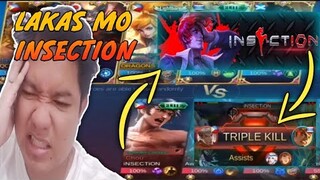 NAKALABAN NAMIN SI INSECTION SA RANKGAME | UNEXPECTED MATCH MAKING WITH INSECTION | MOBILE LEGENDS