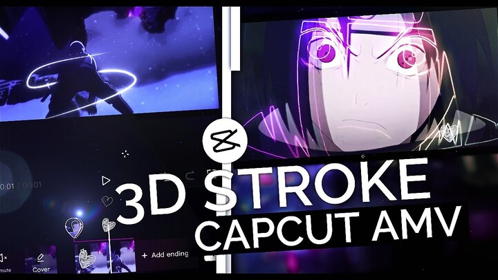 3D Stroke Animation Like Script / After Effect || CapCut AMV Tutorial