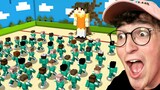 100 Kids Survive Squid Game in Minecraft