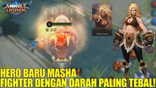 NEW HERO MASHA - FIGHTER PUNYA DARAH 3 LAPIS!!! GAK BAKAL BISA MATI DONK! MOBILE LEGENDS NEW HERO