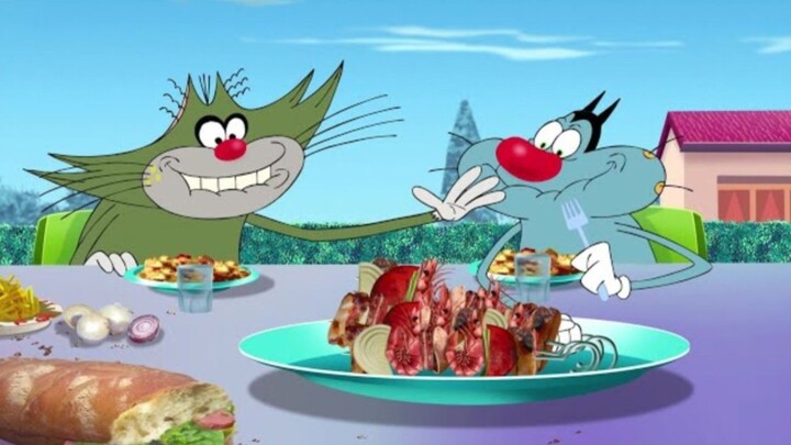f Oggy and the Cockroaches FOOD ONLYHindi Cartoons for Kids