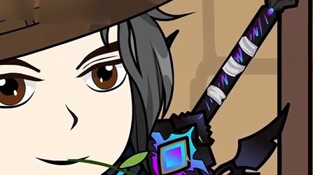 A frog in a well looks at the mouth of the well