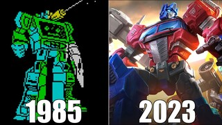 Evolution of Transformers Games [1985-2023]