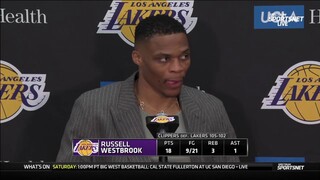 Russell Westbrook after loss to Clippers : "I'm trying to get back to my old self."