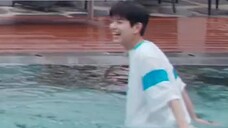 [Stray Kids/Kim Seung-min] Kỷ lục về chú cún lông ngắn siêu đáng yêu đang chơi đùa dưới nước