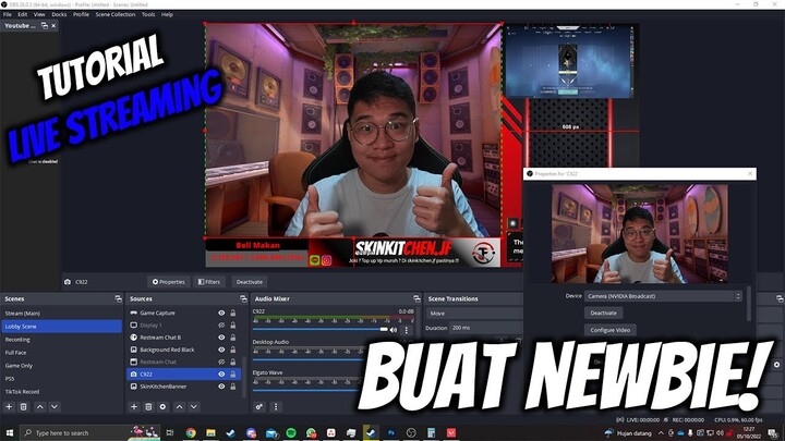 TUTORIAL LIVE STREAMING DI YOUTUBE AUTO BISA 100%