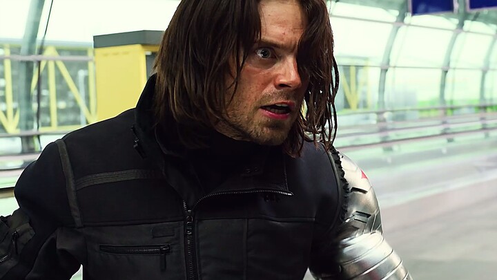 With the power of twenty tons delivered by a single arm, Spider‑Man instantly stunned Bucky—even the