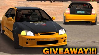 Giveaway!!! Realistic Build Honda Civic EK9 Car Parking Multiplayer