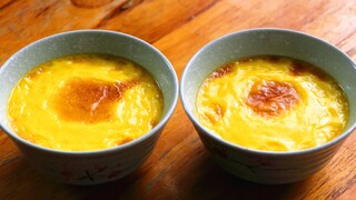 Bạn có thể làm bánh pudding caramel với trứng rất mịn và tan chảy