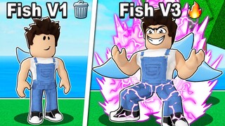 I UNLOCKED FISHMAN V3 AND ITS SUPER GOOD! Roblox Blox Fruits