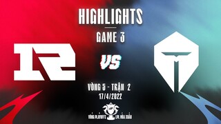 RNG vs TES | Highlights - Game 3 | Playoffs Vòng 5 - Trận 2 | LPL Mùa Xuân 2022