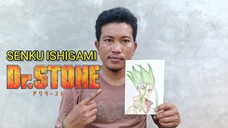 Watercolor Painting -Senku Ishigami Dr. Stone