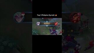 Top 1 Philippines Dyrroth 🔥 #dyr #mobilelegends