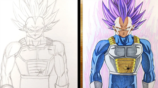 วิธีการวาด Vegeta Ultra Ego - Dragon ball Super