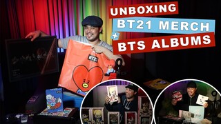 UNBOXING BT21 MERCH + BTS ALBUMS!