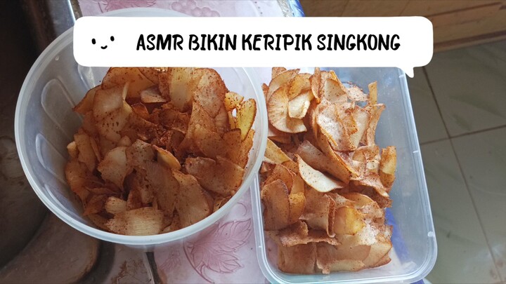 ASMR Bikin keripik singkong enak