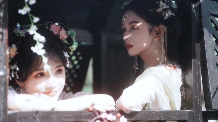 Chinese style twin outfits | Zhou Ye and I shot an ancient style blockbuster together!