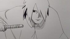 Cara Menggambar Sasuke dari Anime Boruto