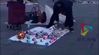 北美地摊文化，城管来啦！网友：为什么感觉这么好笑哈哈哈