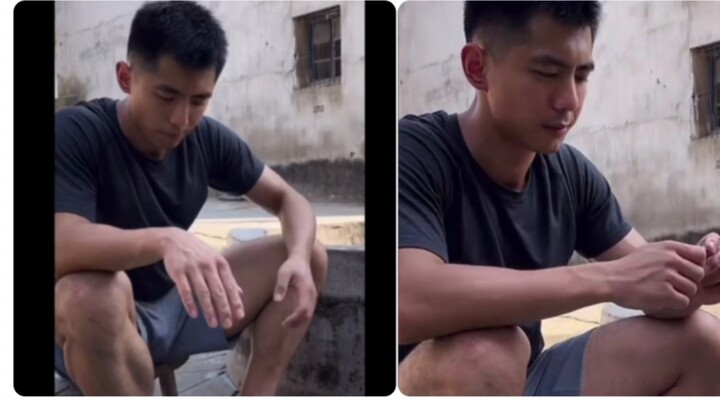 Muốn ăn hạt dẻ nước của anh trai, anh cho em nếm một miếng nhé