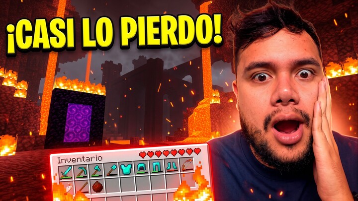 Me metí al Nether y casi lo pierdo TODO en Minecraft Horizons