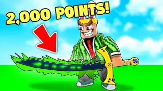 I put 2000 points on my dark blade ! (blox fruits)