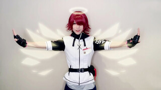 Semangat ujian akhir！Cosplay Exusiai Arknights！Up setiap hari！