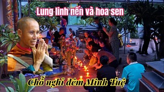 TUYỆT ĐẸP: 7h Tối Phật Tử Quảng Bình Thắp Nến Lung Linh Dâng Hoa Sen Cho Thầy Minh Tuệ