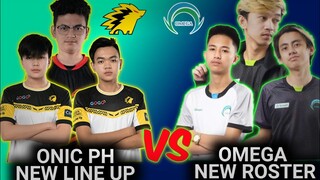 ONIC PH NEW LINE UP VS OMEGA ESPORTS NEW ROSTER