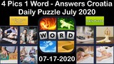 4 Pics 1 Word - Croatia - 17 July 2020 - Daily Puzzle + Daily Bonus Puzzle - Answer - Walkthrough