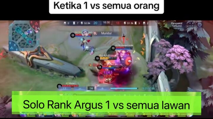 Mobile Legend 1 Argus vs semua orang. #ArgusTiktok