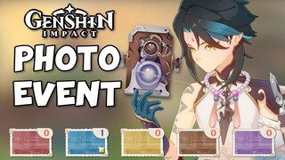 How to Complete the Genshin Impact Photo Event - Five Flashes of Fortune