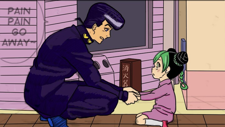 【JOJO】小徐伦与仗助的一天~超萌的徐伦来到杜王町~西语配音|双语字幕
