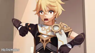 A Yawn Is All It Takes... || Genshin Impact Animation MMD 【Diluc, Aether, Zhongli】