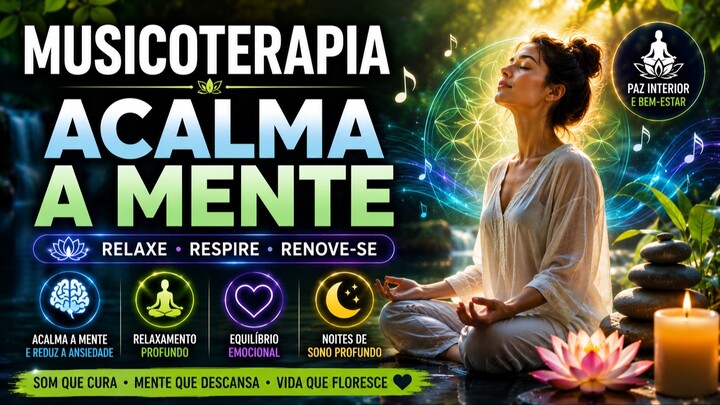 🎵 Musicoterapia | Acalma a Mente 🌿 Relaxamento Profundo para Paz Interior