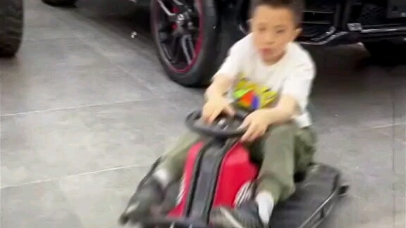 Young Master, great driving skills!