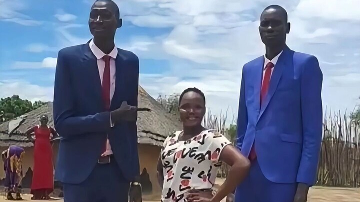 The Dinka people of South Sudan are the tallest and have the darkest skin among all ethnic groups!