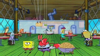 The Krusty Krab launched a new event and it was so packed with customers that there was no room for 