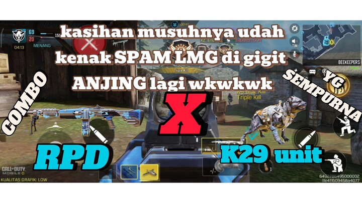 kasihan musuhnya udah kenak spam peluru di gigit anjing lagi wkwkw |Codm Indonesia