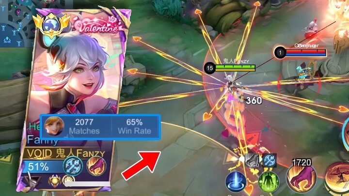 FANNY HYPER CARRY GAMEPLAY IN LATEGAME⚡️- MLBB