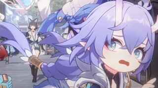 [Honkai Impact: Star Dome Railway] Kaki kecil Shiro lucu sekali🥵Ekor besarnya lucu🥵