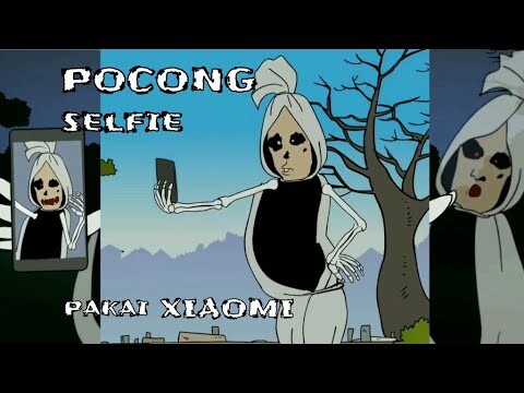 POCONG gagal Selfie - pakai XIAOMI || Animasi Horor kartun Lucu