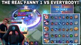 REAL 1 VS 5 FANNY!! PINGGANG JADI LINU, BAHU JADI PEGAL KEPALA PUSING JEMPOL KERAM -1 MENTAL!!