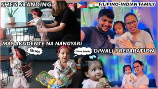 DIWALI PREPARATION.. MISHKA IS STANDING.. MAY AKSIDENTING NAGANAP, HULI SA CAMERA..SCARY!! 🇵🇭🇮🇳