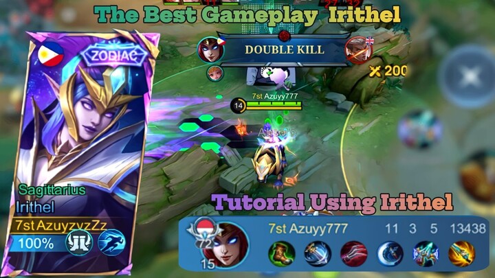 The Best Marksman = Irithel | The Best Gameplay Irithel, Best Build and Emblem Irithel 👌
