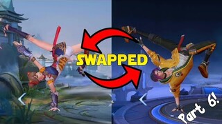 ML HEROES SWAPPED ENTRANCE | FUNNY ENTRANCE PART 6 | CURSED SWAPPED ANIMATIONS | MOBILE LEGENDS WTF