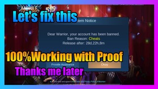 Unbanned your Mobile Legends Account 2020 | Bring back your banned Mobile Legends account